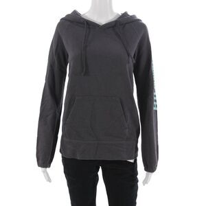 Yosemite Women Pullover Hoodie Dark Gray Drawstring 100% Cotton Size 1